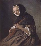Jan Steen Woman Playing the cittern oil painting artist